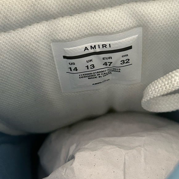 Amiri shoes - Powder blue high top skeleton - Picture 4 of 8